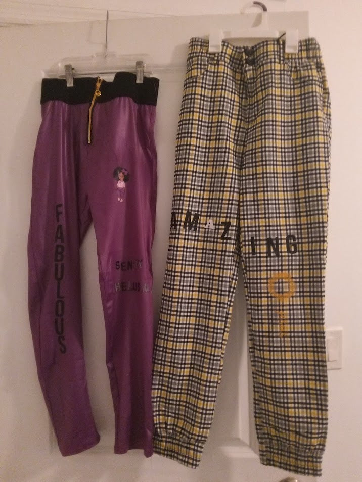Purple & Yellow Pants