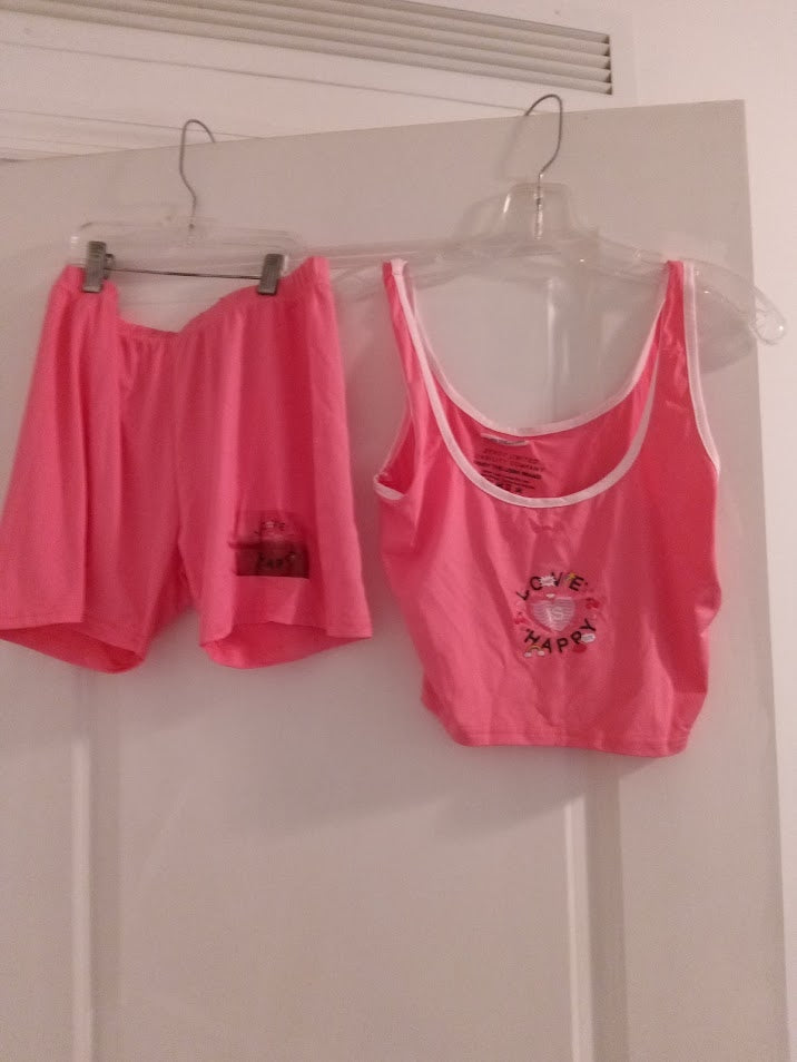 Pink Sport Short Outfit Sets