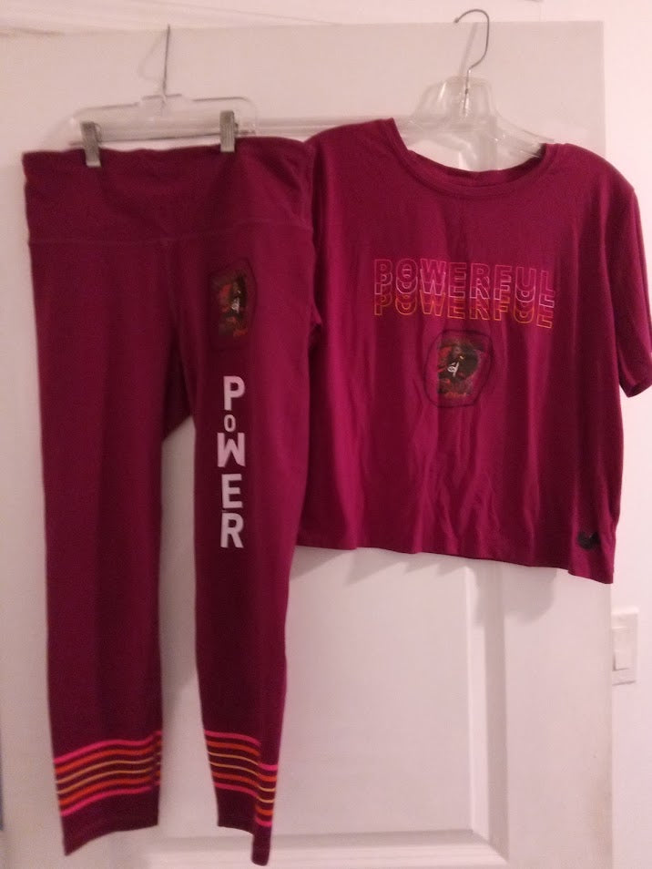 Purple Pant Skirt outfit set