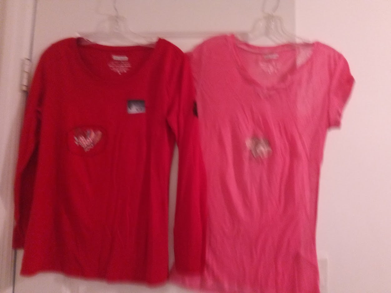 Red & Light Pink shirt