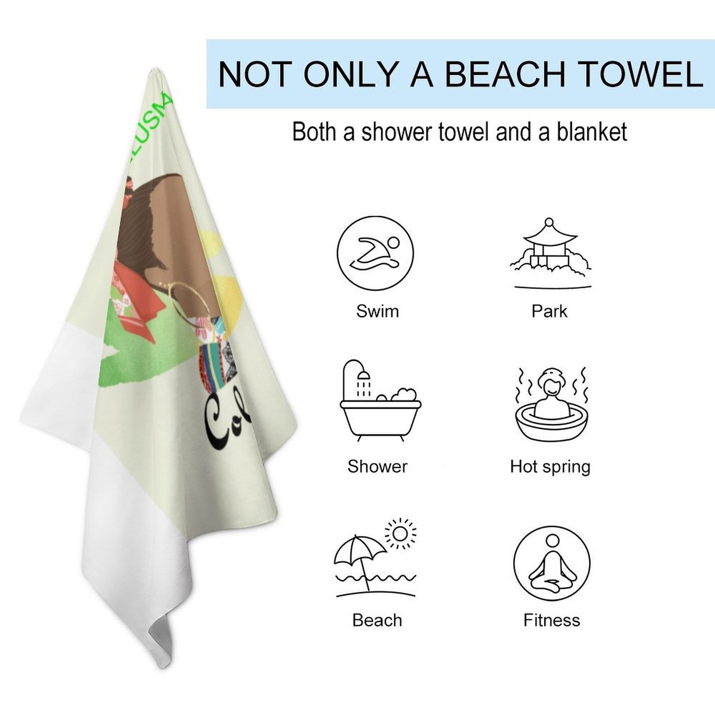 Beach Towel for Adults (All-Over Printing)