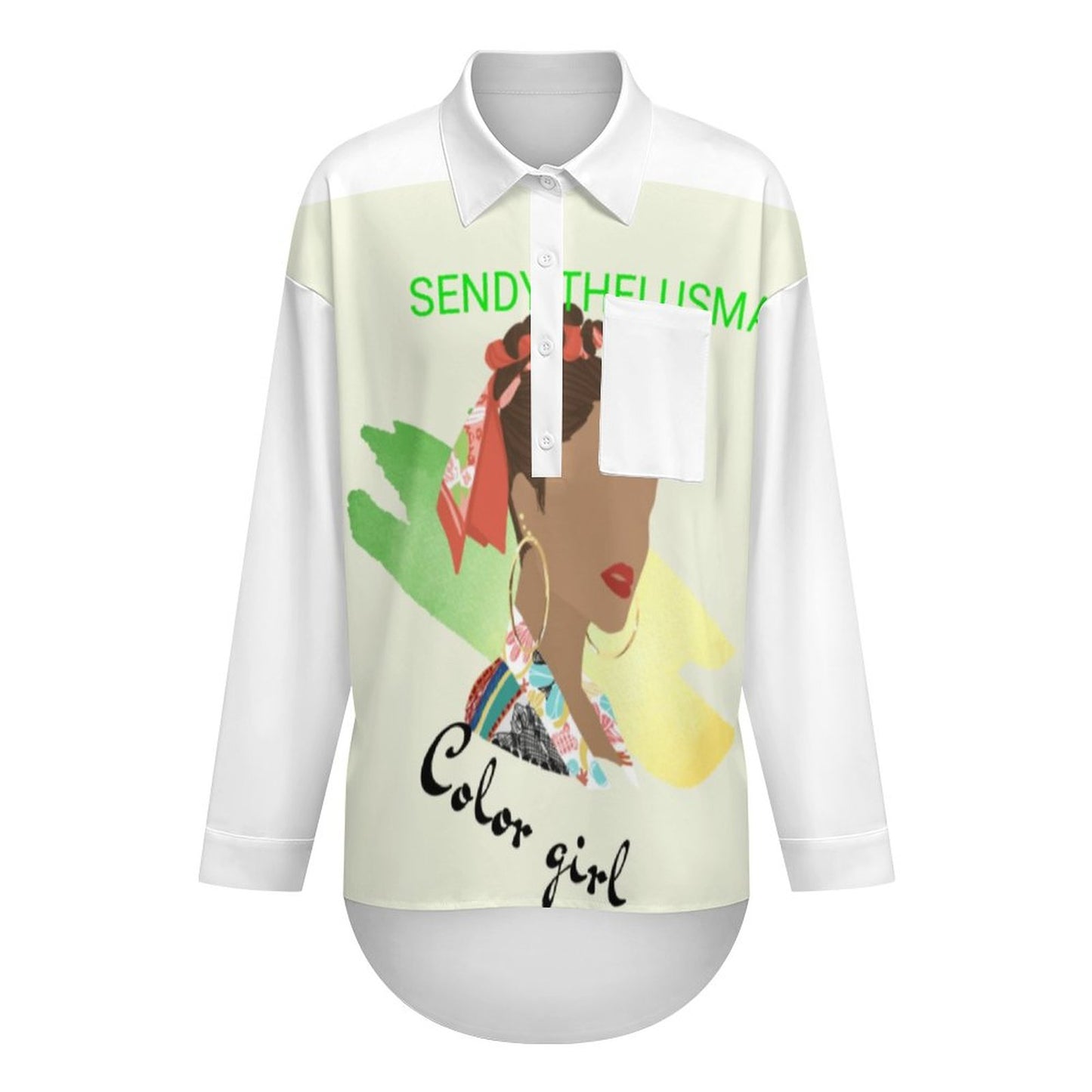 180gsm Women's Drop Shoulder Shirt(All-Over Printing)