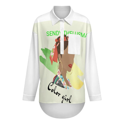 180gsm Women's Drop Shoulder Shirt(All-Over Printing)