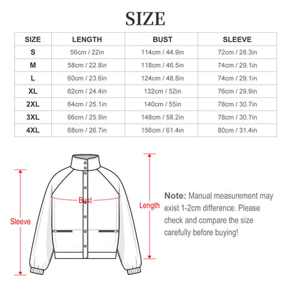 Women's Stand-Up Collar Fleece Jacket(All-Over Printing)