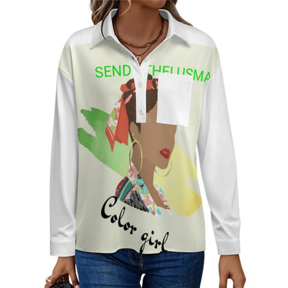 180gsm Women's Drop Shoulder Shirt(All-Over Printing)