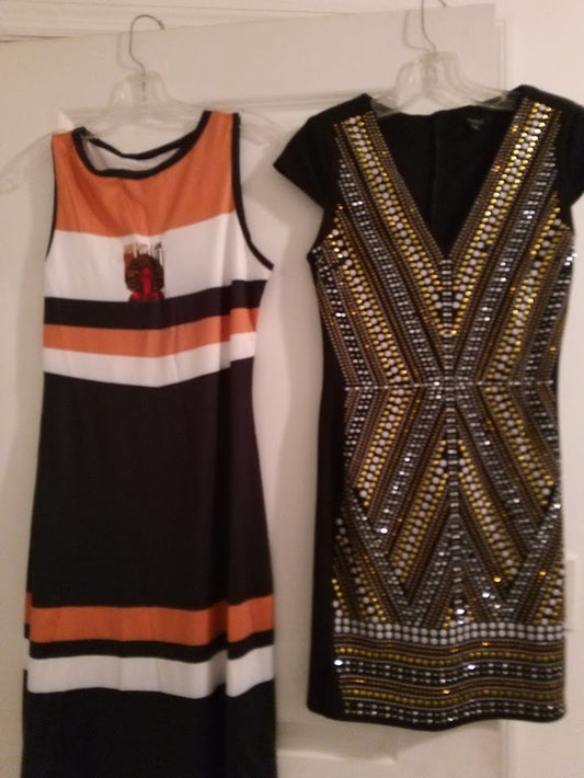 Brown & Diamond Dresses