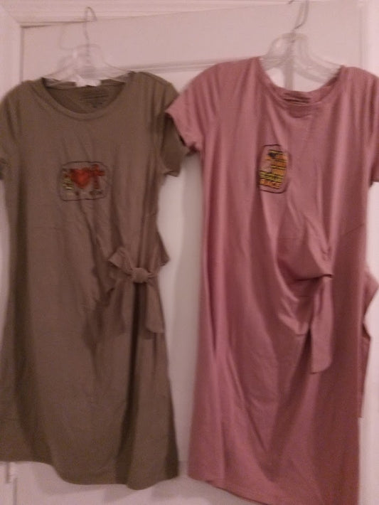 Green & Pink Dresses