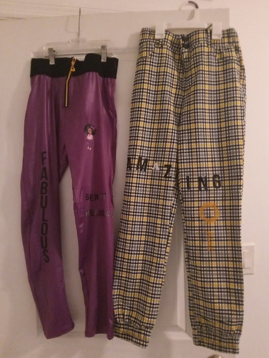 Purple & Yellow Pants