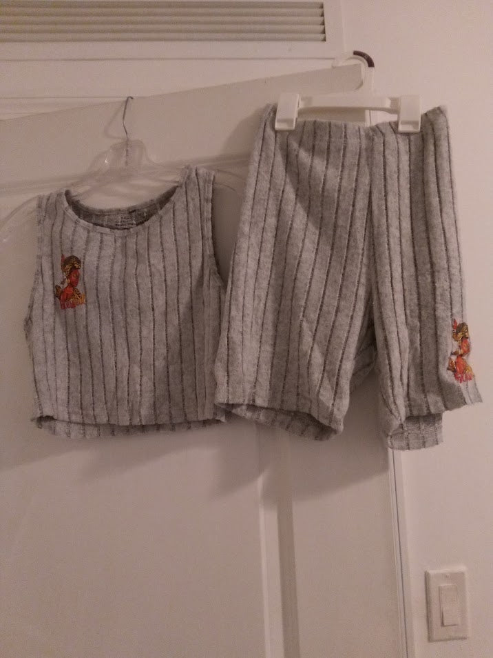 Gray short pant Outfit sets