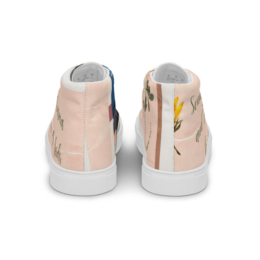 Women’s high top canvas shoes
