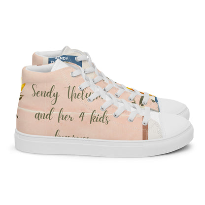 Women’s high top canvas shoes