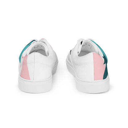 Women’s lace-up canvas shoes