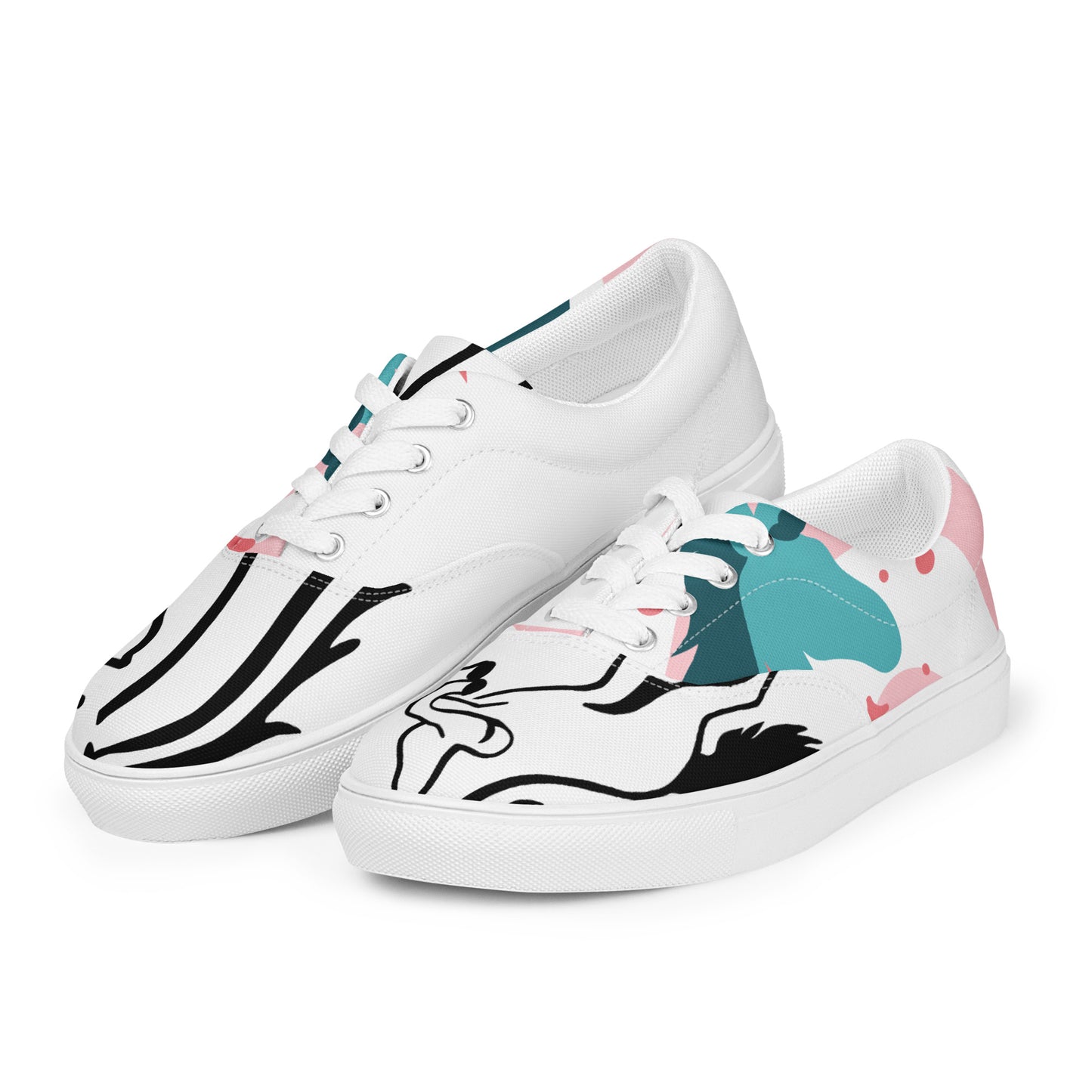 Women’s lace-up canvas shoes