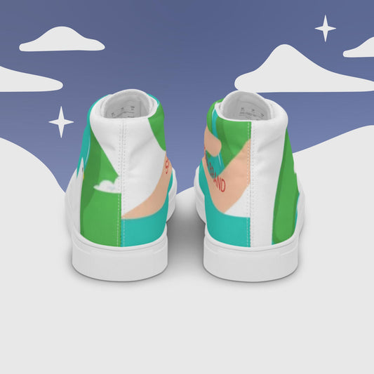 Men’s high top canvas shoes