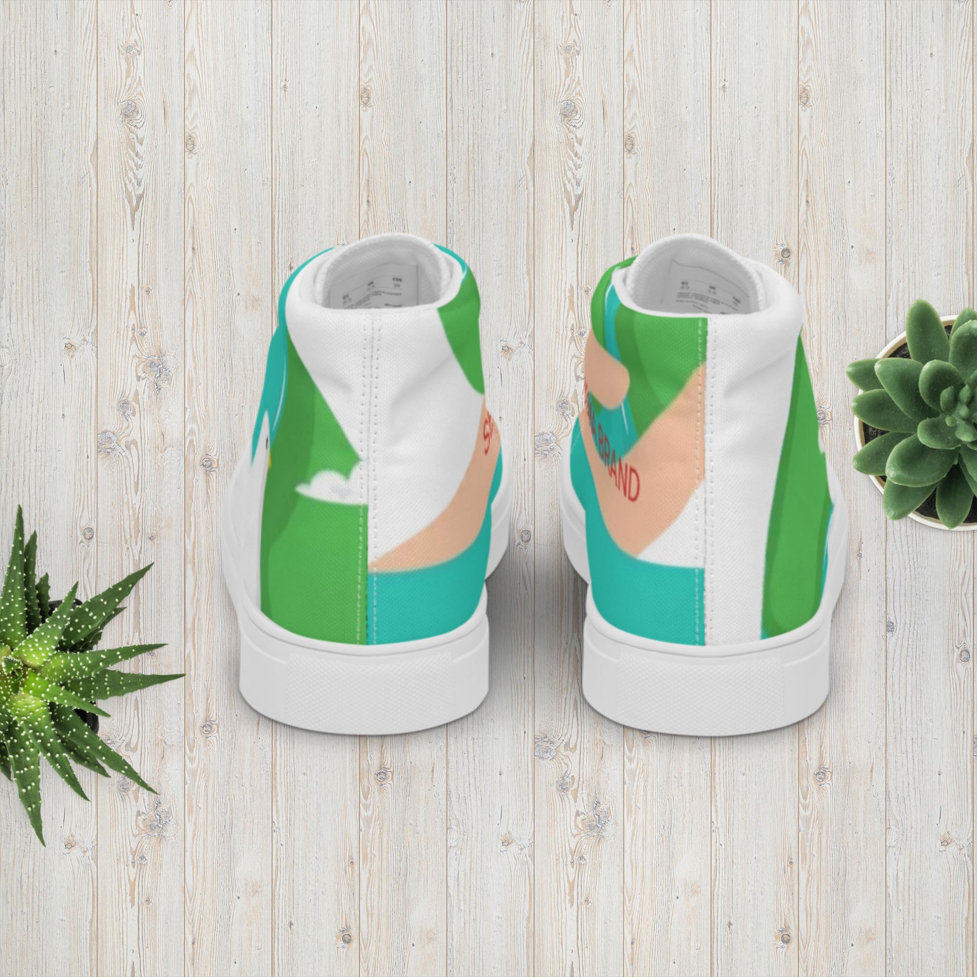 Men’s high top canvas shoes