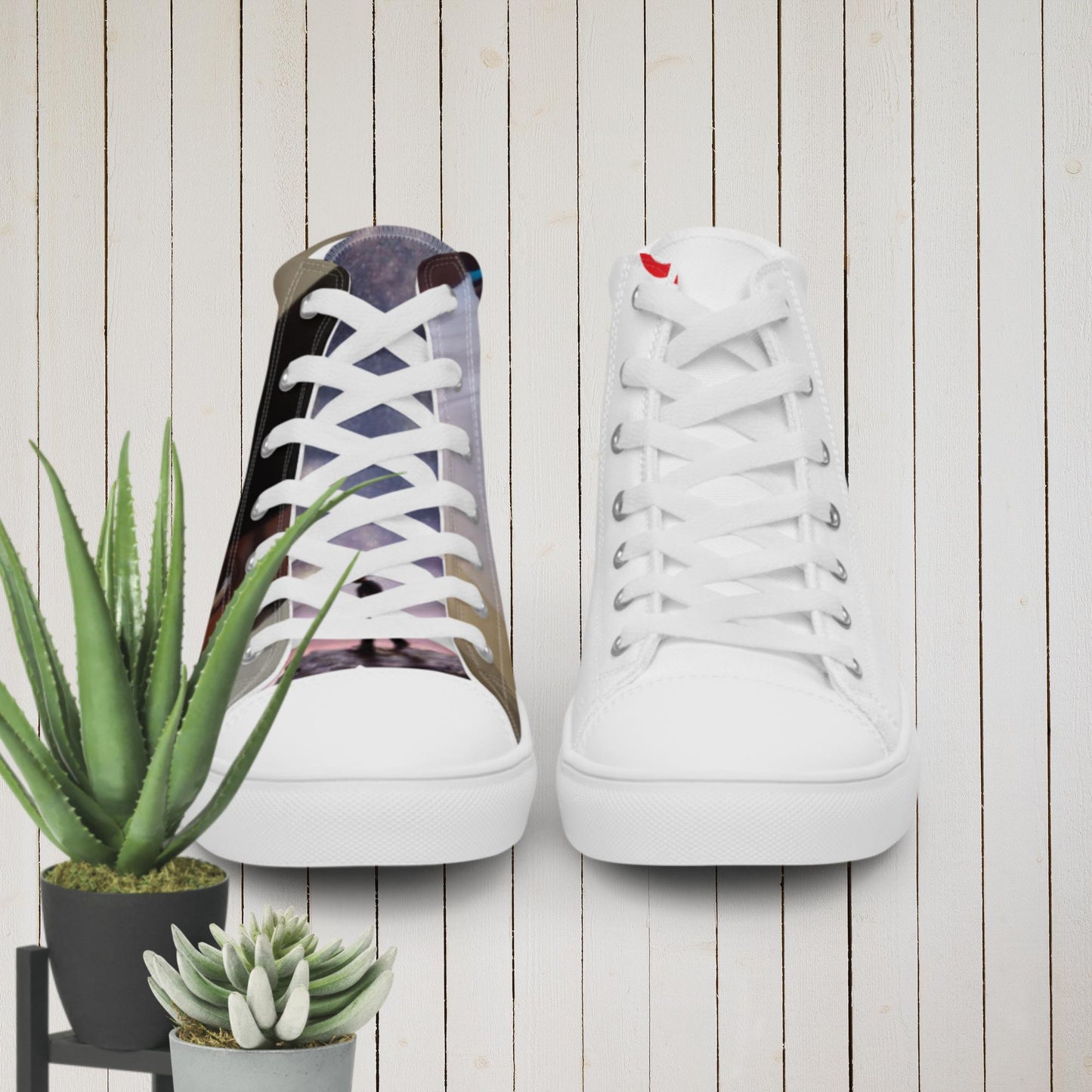 Women’s high top canvas shoes